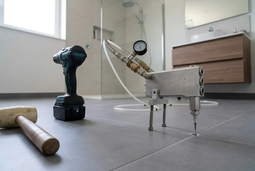 Kitbedrijf Heusden – holle tegels injecteren