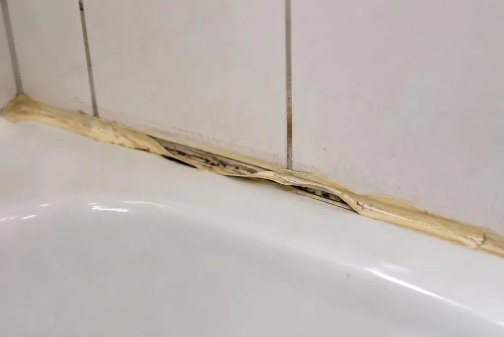 Kitbedrijf Heusden – loslatende kit naast het bad